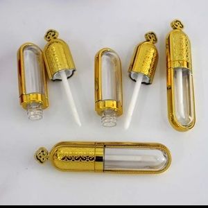 10 Empty 8ml Gold Lip Gloss Tubes